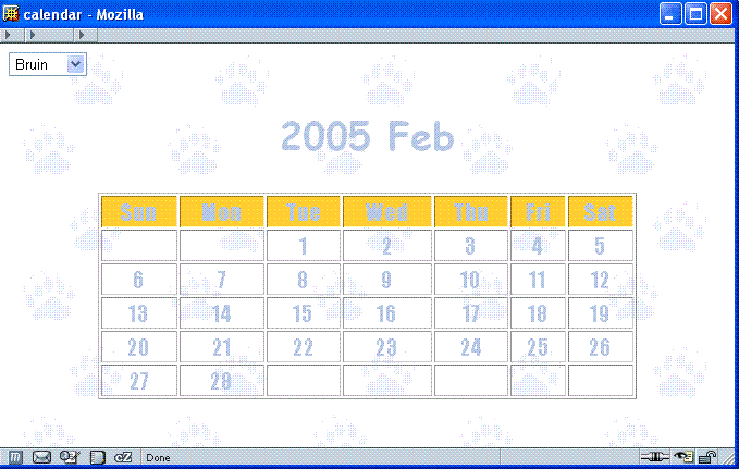 [Calendar of Feb 2005]